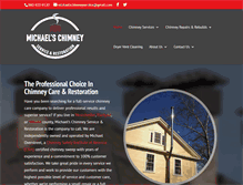 Tablet Screenshot of michaelschimneyservice.com